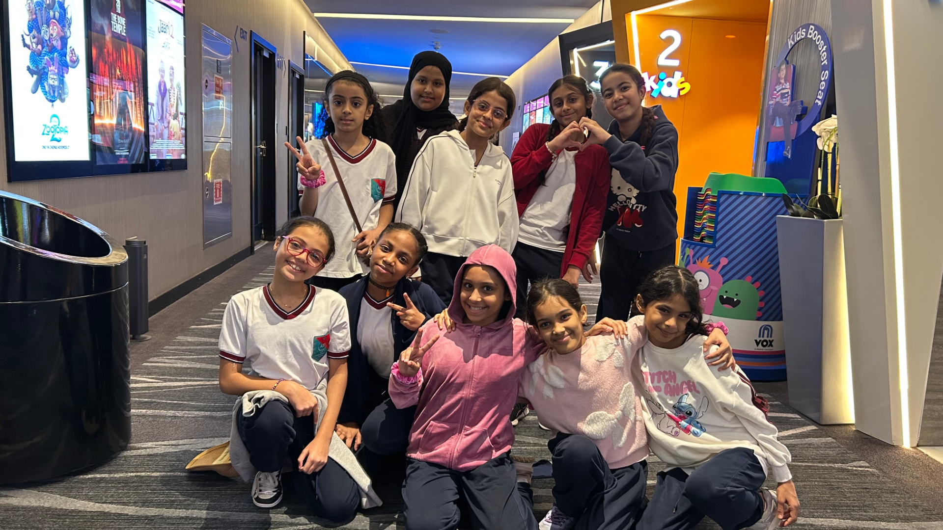ARWA pupils enjoying a group outing with their teachers